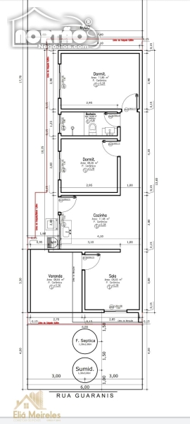 Casa à venda com 3 quartos, 60m² - Foto 2