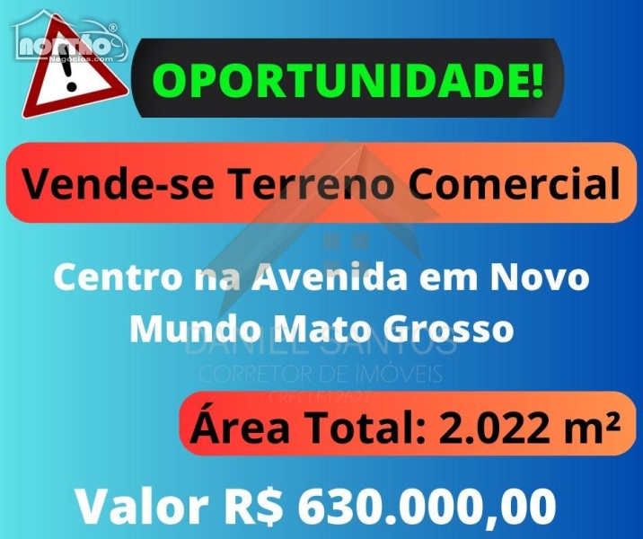 TERRENO A VENDA NO CENTRO NOVO MUNDO EM SINOP/MT