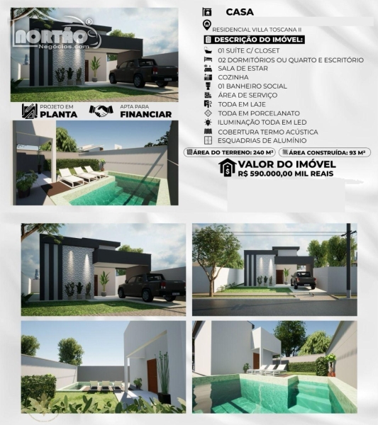 CASA a venda no RESIDENCIAL VILA TOSCANA- SINOP MT em Sinop/MT