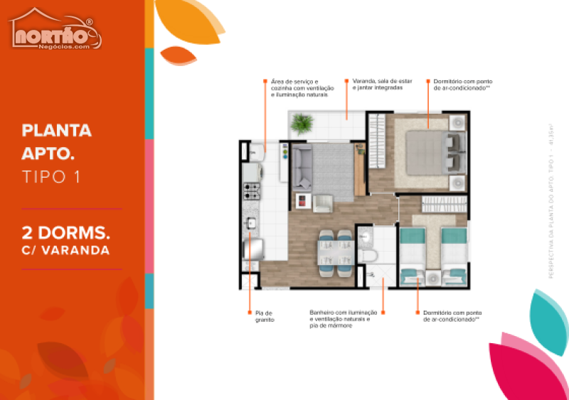 Apartamento a venda no PARQUE CIDADE CAMPINAS em Campinas/SP
