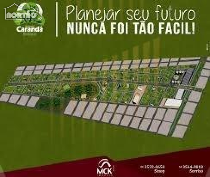 TERRENO A VENDA NO RESIDENCIAL CARANDÁ BOSQUE EM SINOP/MT