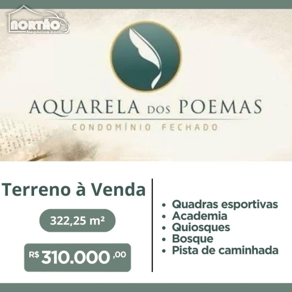 TERRENO a venda no AQUARELA DOS POEMAS em Sinop/MT