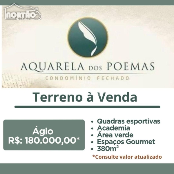 TERRENO a venda no CONDOMÍNIO AQUARELA DOS POEMAS em Sinop/MT