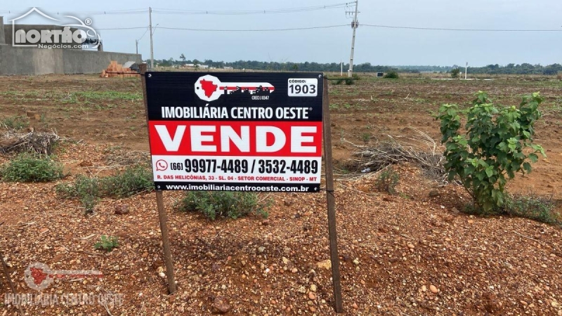 TERRENO a venda no RESIDENCIAL PARQUE DO LAGO em Sinop/MT