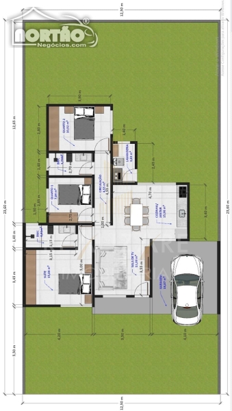 Casa à venda com 4 quartos, 108m² - Foto 3