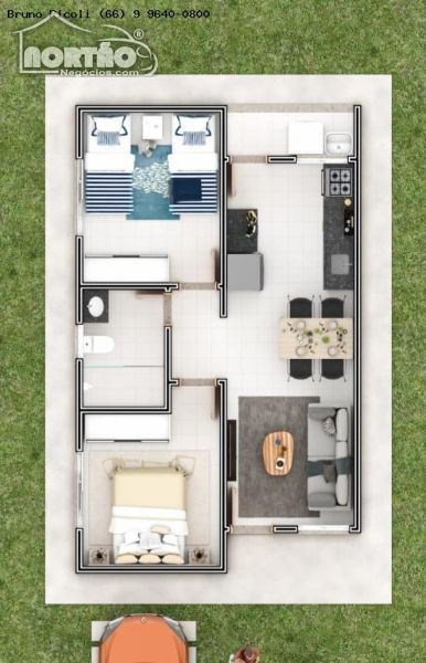 Casa à venda com 2 quartos, 50m² - Foto 1