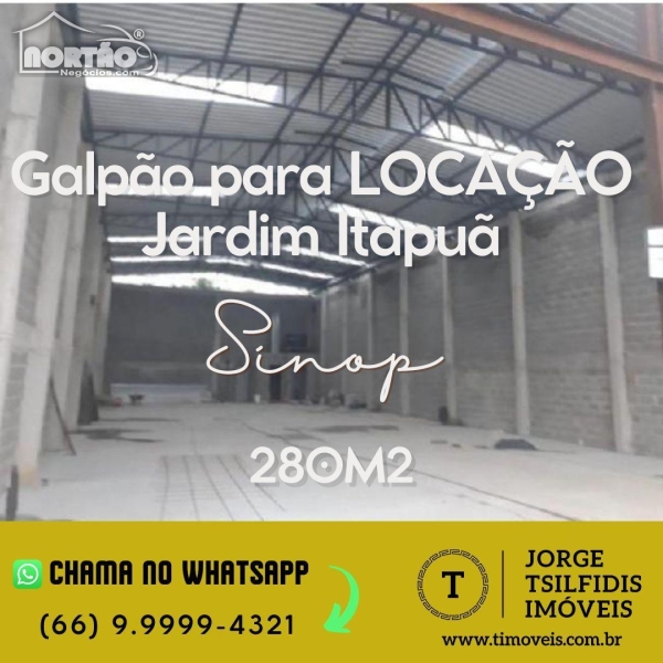 GALPÃO PARA LOCAÇÃO NO JARDIM SAFIRA EM SINOP/MT