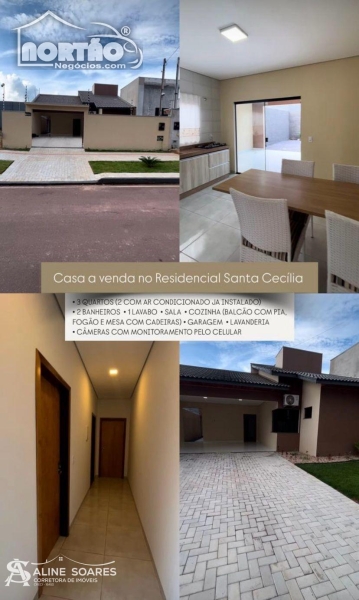 CASA a venda no RESIDENCIAL SANTA CECILIA em Sinop/MT