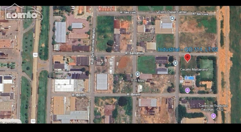 TERRENO A VENDA NO SETOR INDUSTRIAL EM SINOP/MT