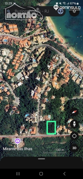 TERRENO A VENDA NO JOÃO FERNANDES EM ARMAÇÃO DOS BÚZIOS/RJ