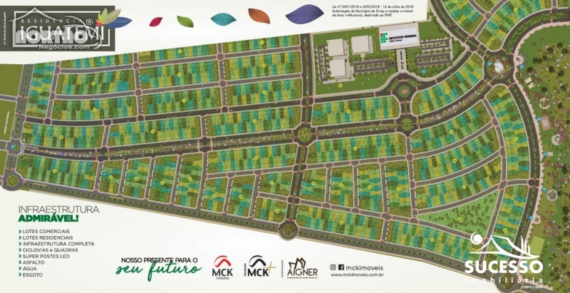 TERRENO A VENDA NO RESIDENCIAL IGUATEMI EM SINOP/MT