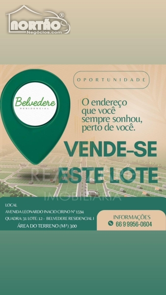TERRENO a venda no BELVEDERE em Sinop/MT