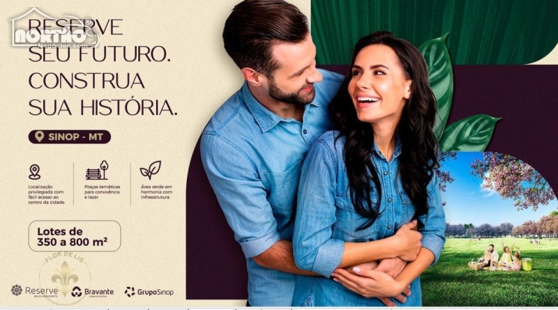 TERRENO a venda no NOVO BELO HORIZONTE II - SINOP MT em Sinop/MT