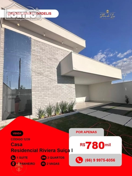 CASA a venda no RESIDENCIAL RIVIERA SUÍÇA I em Sinop/MT