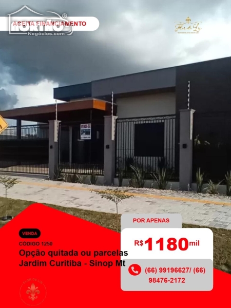 CASA a venda no JARDIM CURITIBA - SINOP MT em Sinop/MT