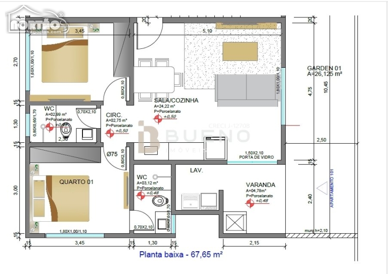 Casa à venda com 2 quartos, 67m² - Foto 2