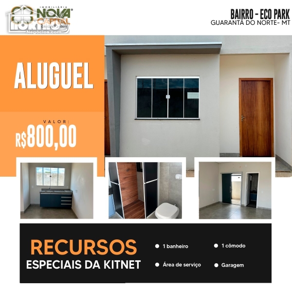 CASA para locação no ECO PARK em Guarantã do Norte/MT