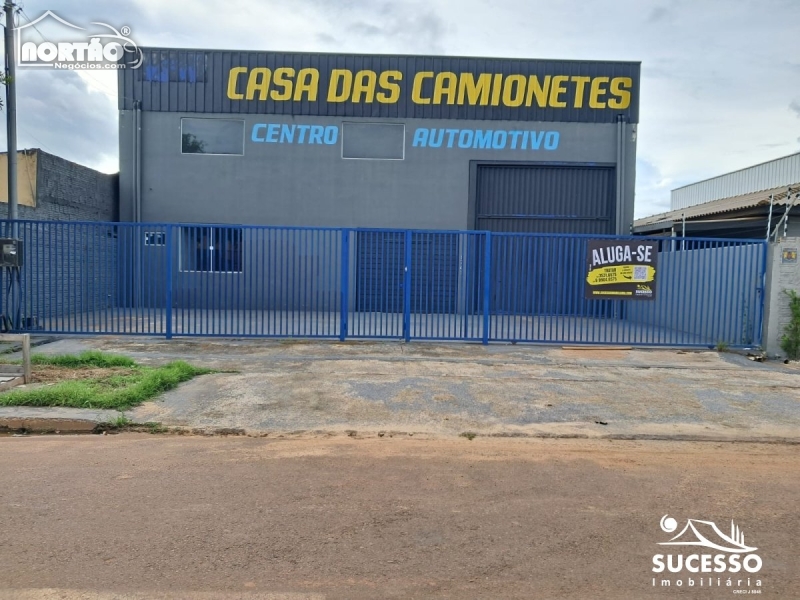BARRACÃO para locação no SETOR INDUSTRIAL NORTE em Sinop/MT