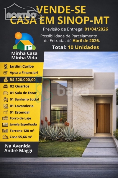 CASA A VENDA NO JARDIM CARIBE EM SINOP/MT