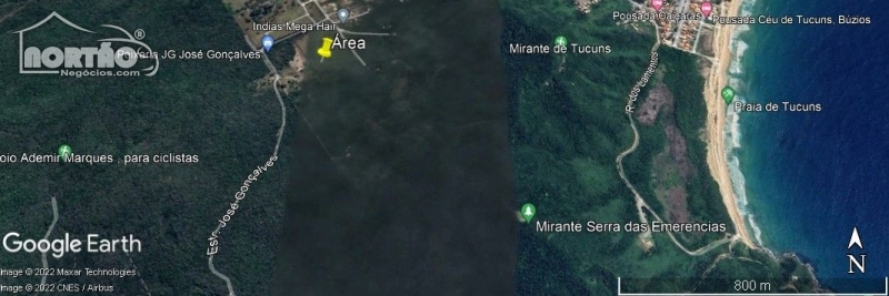 ÁREA a venda no JOSÉ GONÇALVES em Armação dos Búzios/RJ